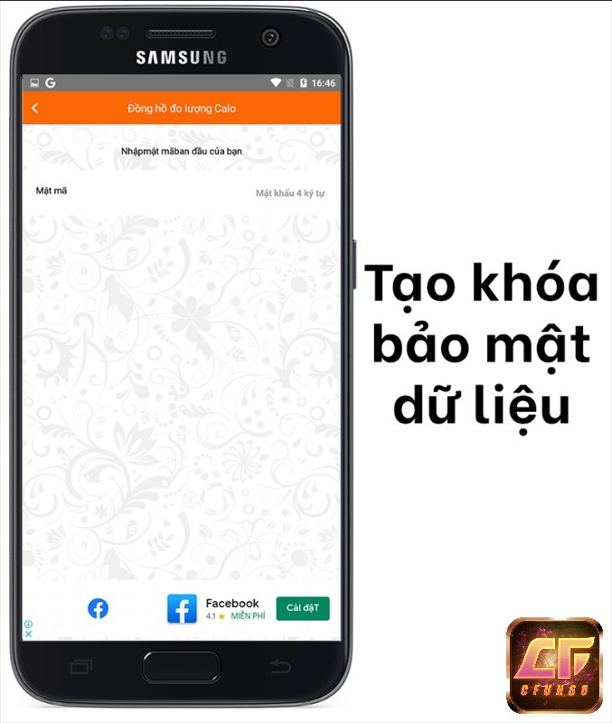 Bạn có thể tạo mật khẩu để bảo mật các thông tin sức khỏe của mình.