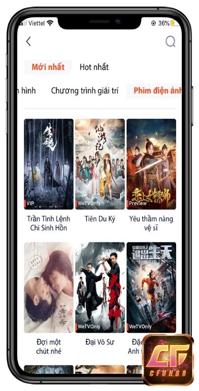 App WeTV liên tục cung cấp cho bạn các video mới nhất