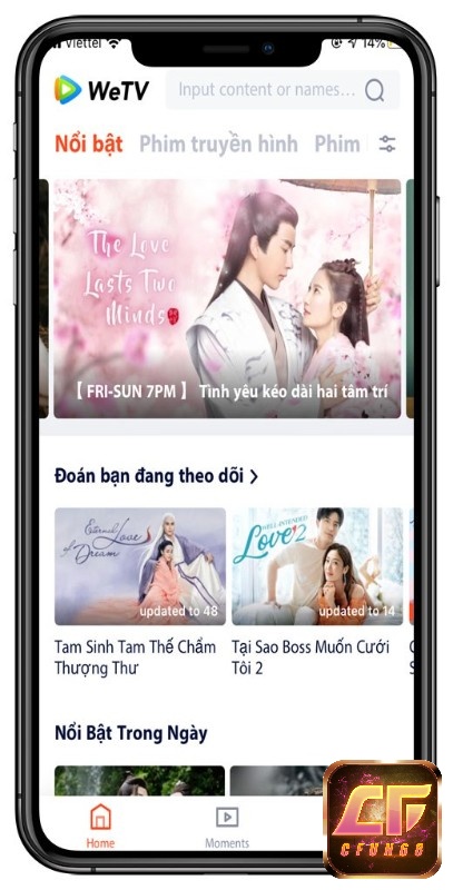 App WeTV ứng dụng xem phim và truyền hình phổ biến hiện nay
