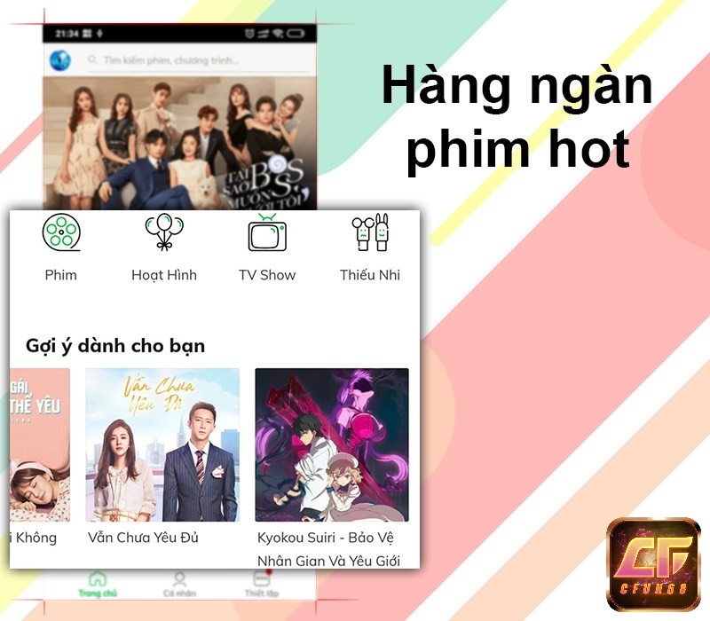 App Zing TV với hàng ngàn tựa phim đặc sắc đa dạng thể loại phim khác nhau