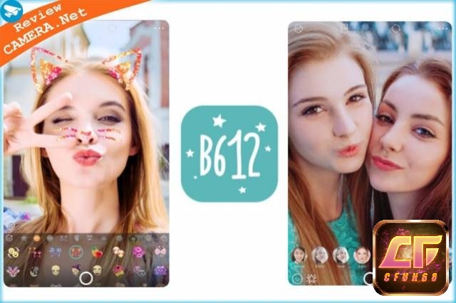 Giao diện app B612 đơn giản dễ sử dụng