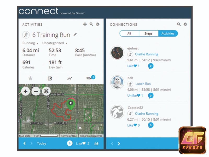 App Garmin Eplore giúp chia sẻ hoạt động của mình