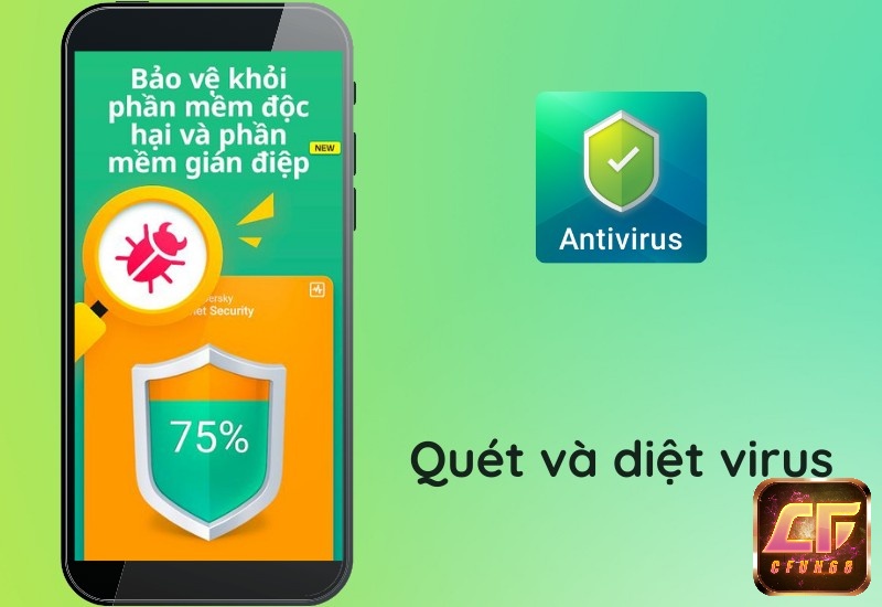 Kaspersky Mobile Antivirus có thể quét virus trên điện thoại theo thời gian thực