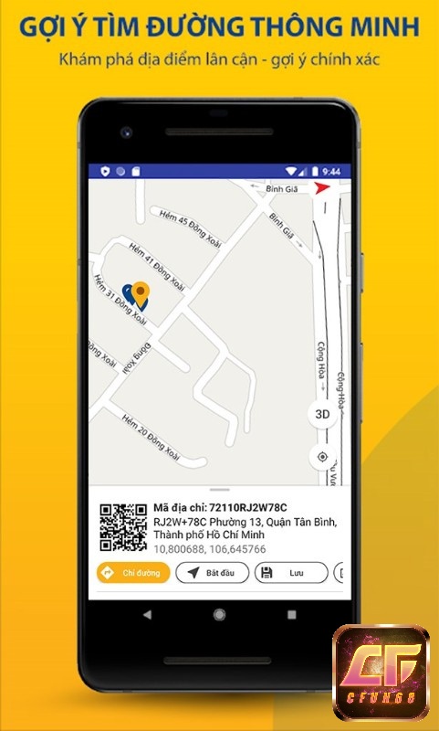 App Vpost Code gợi ý tìm đường thông minh