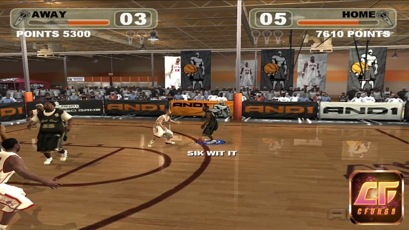 Đồ họa AND 1 Streetball khá đẹp với các chuyển động vô cùng ấn tượng