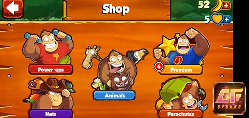 Trong Banana Kong, anh em mua phụ kiện nâng cấp ngoại hình của Kong