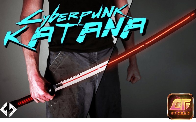 Katana với lưỡi kiếm siêu nóng và siêu sắc có thể chém đứt mọi thứ