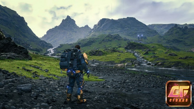 Game Death Stranding là game mô phỏng đi bộ với lối chơi multiplayer