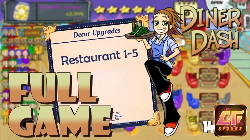 Âm nhạc của game Diner Dash có giai điệu nền hấp dẫn, hiệu ứng chân thực