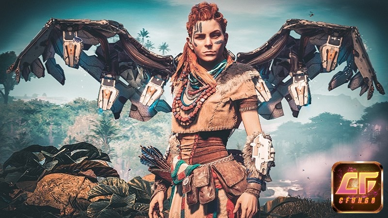Aloy chính là nhân vật chính của game Horizon Zero Dawn