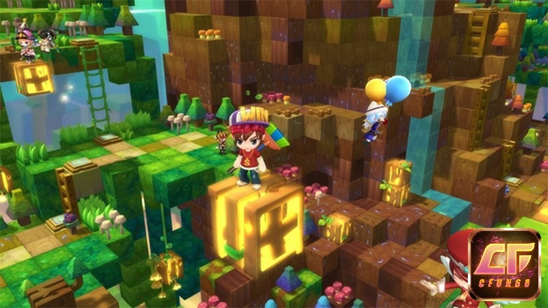 Nhiệm vụ của người chơi trong MapleStory 2 là xây dựng nhân vật và đánh boss