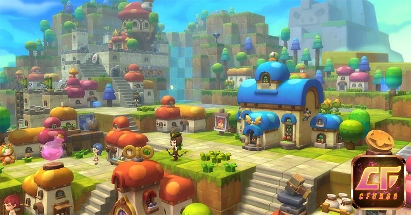 Đồ hoạ trong game MapleStory 2 được thiết kế với phong cách hoạt hình và đáng yêu
