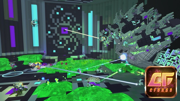 Đồ họa trong game Trove có một phong cách hài hước và độc đáo