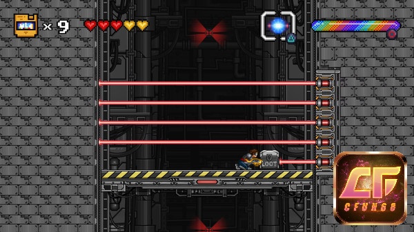 Trong 16bit vs Reality vũ khí mà người chơi sử dụng thường thay đổi tùy theo thế giới mà họ đang ở