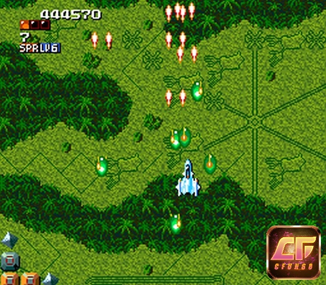 Lối chơi của game Aleste là một trò chơi bắn súng đi cảnh theo chiều dọc
