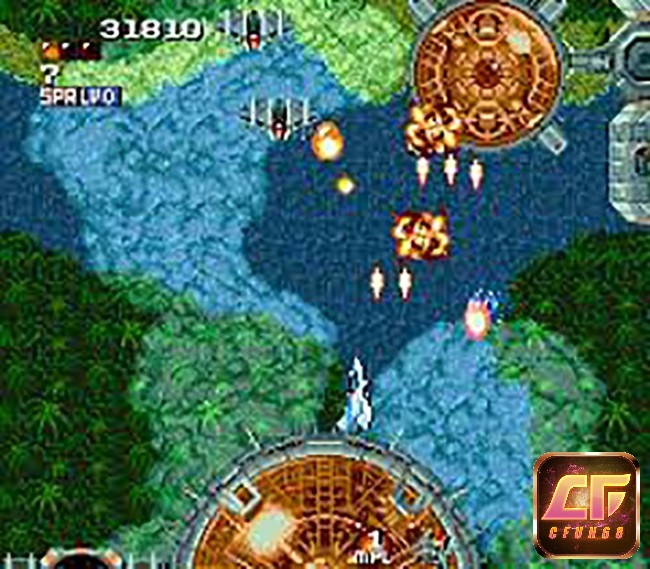 Vũ khí trong game Aleste đa dạng với nhiều loại