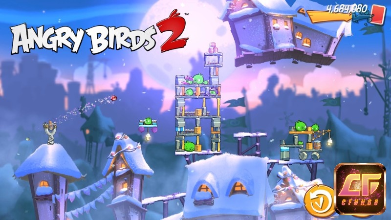 Màu sắc trong Game Angry Birds 2 rất nổi bật và thú vị