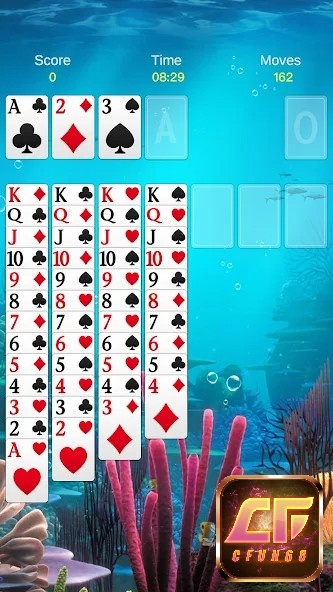 Trong game Beetle (solitaire) nhiệm vụ của bạn là loại bỏ tất cả các lá bài trong bộ bài.