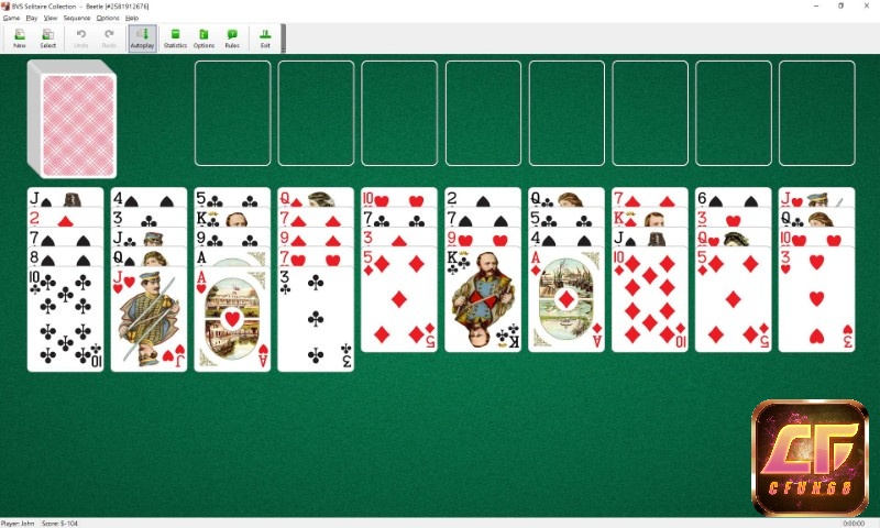 Game Beetle (solitaire) - Game xếp lá bài giải trí kinh điển
