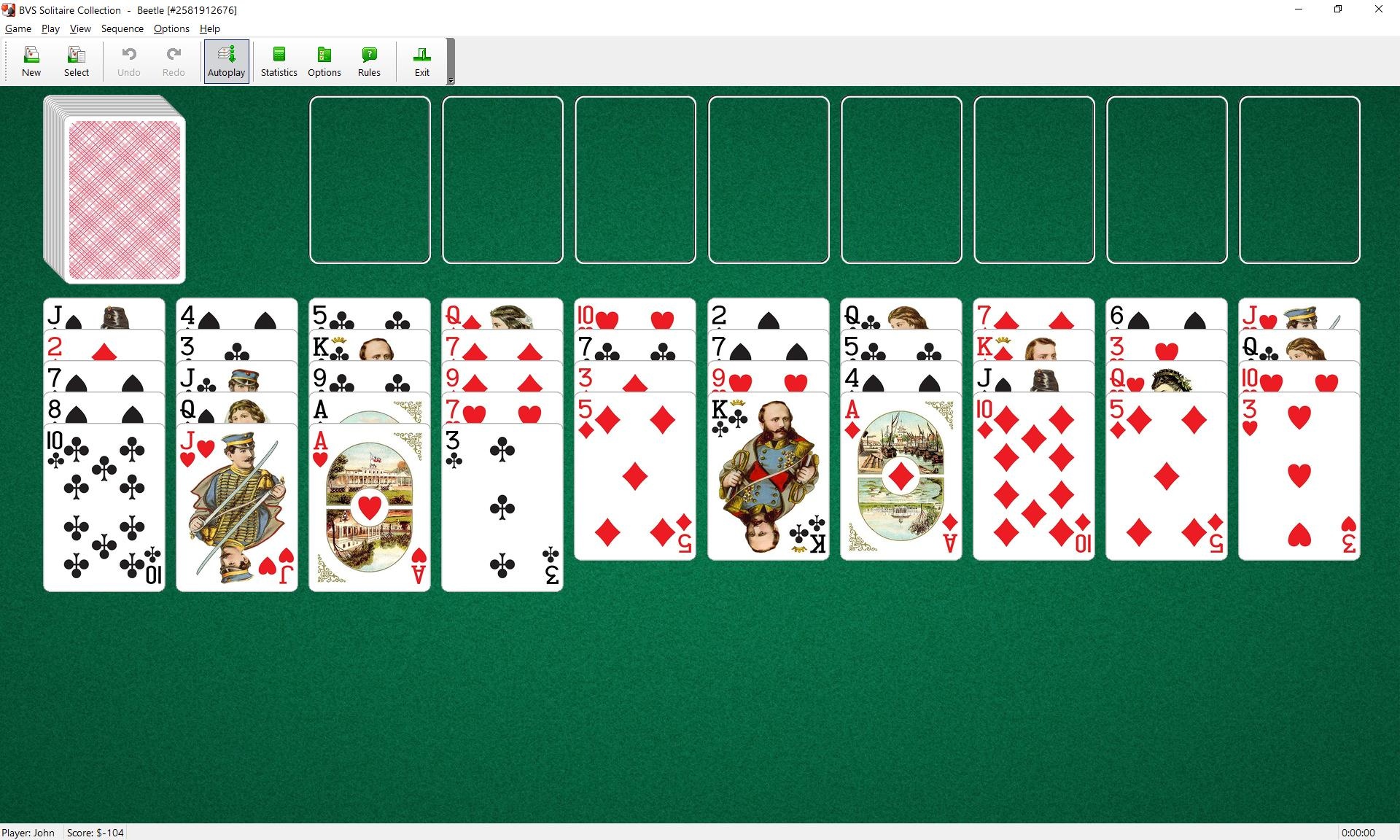 Game Beetle (solitaire) - Game xếp lá bài giải trí kinh điển