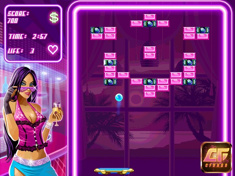 Game Block Breaker Deluxe có lối chơi giải đố và bắn gạch cổ điển