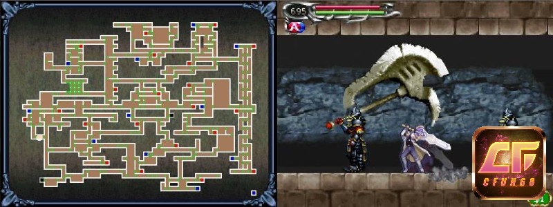 Game Castlevania: Dawn of Sorrow kế thừa phong cách nghệ thuật Gothic tuyệt đẹp