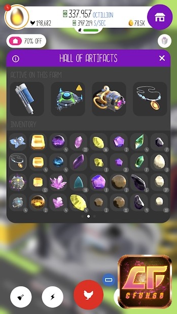 Trong game Egg, Inc. có nhiều vật phẩm hỗ trợ quan trọng để người chơi có thể tối ưu hóa hoạt động của trang trại trứng gà