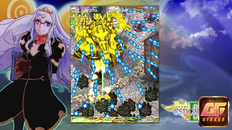 Lối chơi của game Espgaluda II là một sự kết hợp tuyệt vời giữa thể loại bắn súng dọc và game đối kháng