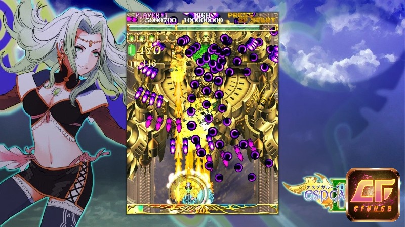 Đồ hoạ trong game Espgaluda II được thiết kế với phong cách độc đáo và đẹp mắt