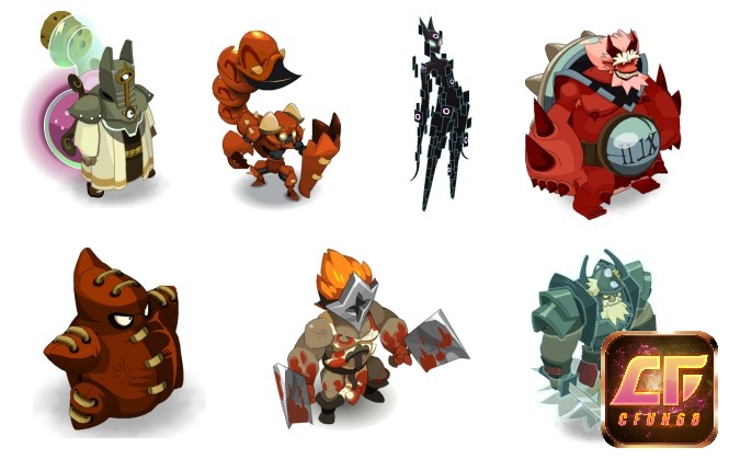 Các sinh vật của Wakfu phần lớn giống như trong Dofus
