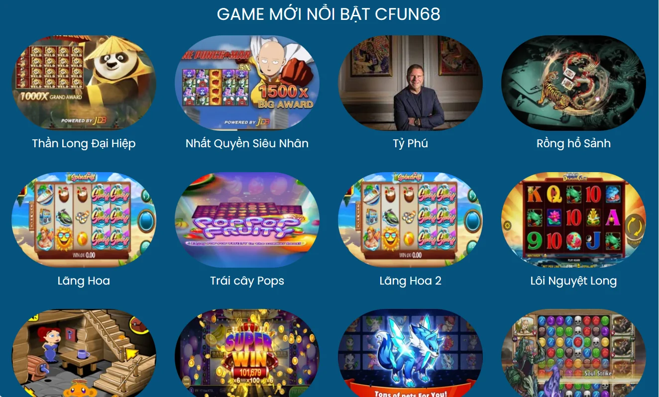Các nội dung về Game cược tại CFUN68 luôn được Tilman Fertitta chú trọng