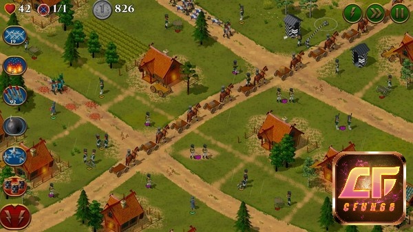 Bản đồ trong game 1812: Napoleon Wars được tái hiện một cách chân thực