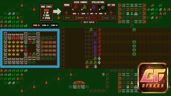 Game 1BIT CASTLE có nhiều loại quái vật khác nhau