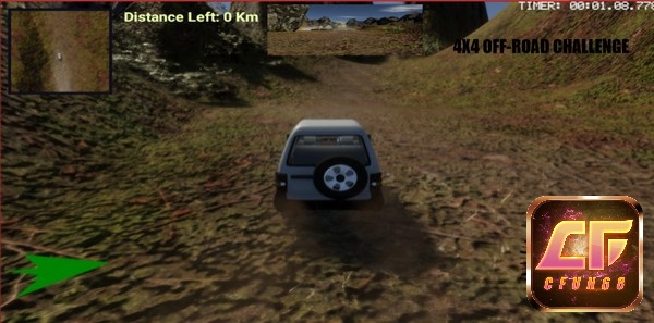 Trong game 4x4 Off-Road Challenge, người chơi đối mặt với nhiều nhiệm vụ thú vị