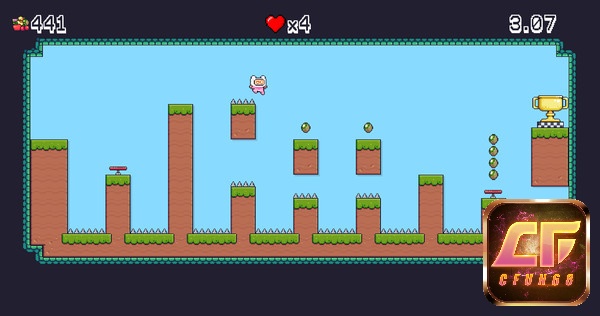 Game 6.0 sử dụng đồ họa phong cách pixel art cổ điển đơn giản nhưng đẹp mắt