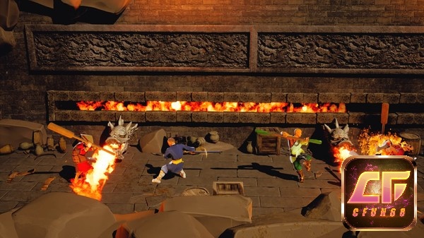 Cốt truyện của game 9 Monkeys of Shaolin lấy bối cảnh Trung Quốc thời nhà Nguyên
