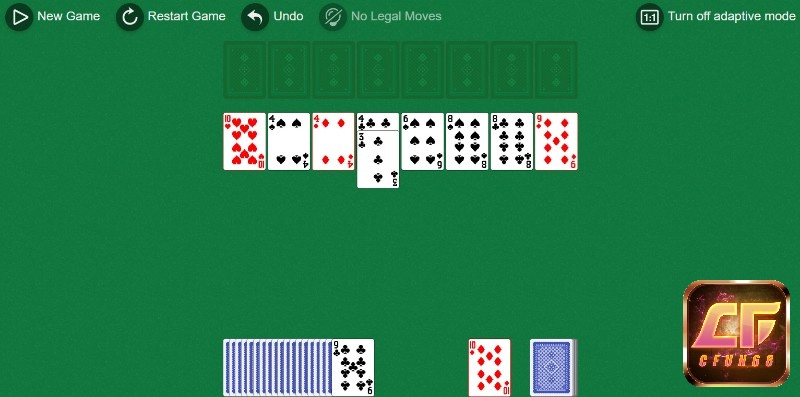 Game American Toad (card game) có đồ họa đơn giản nhưng đẹp mắt