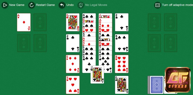 Game Backbone (card game) có hai chế độ chơi chính là chế độ cơ bản và chế độ nâng cao