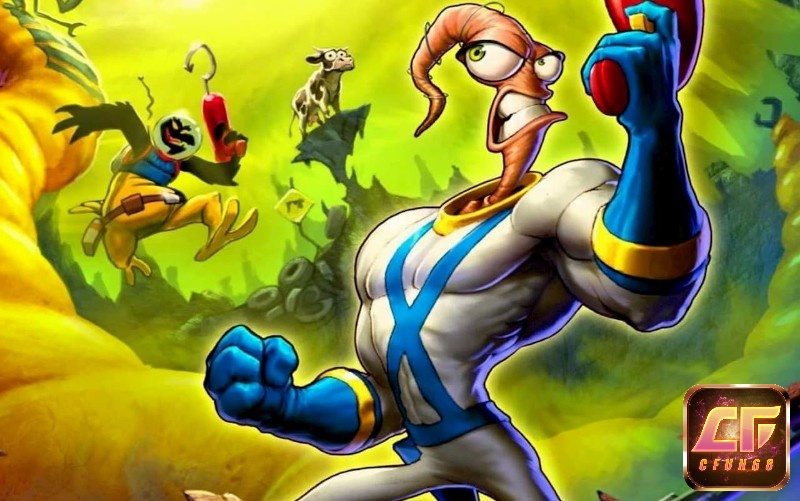 Game Earthworm Jim (video game) có cốt truyện vô cùng hài hước