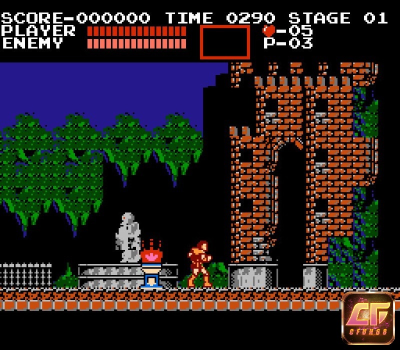 Nhân vật chính trong game có tên Simon Belmont