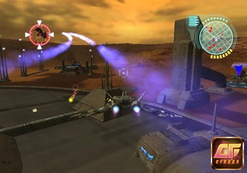 Game Defender (2002 video game) cung cấp nhiều loại vũ khí đa dạng
