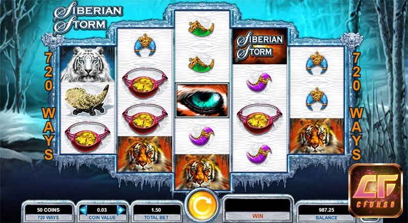 Các biểu tượng thông thường trong game gắn liền với đất nước Siberia lạnh giá