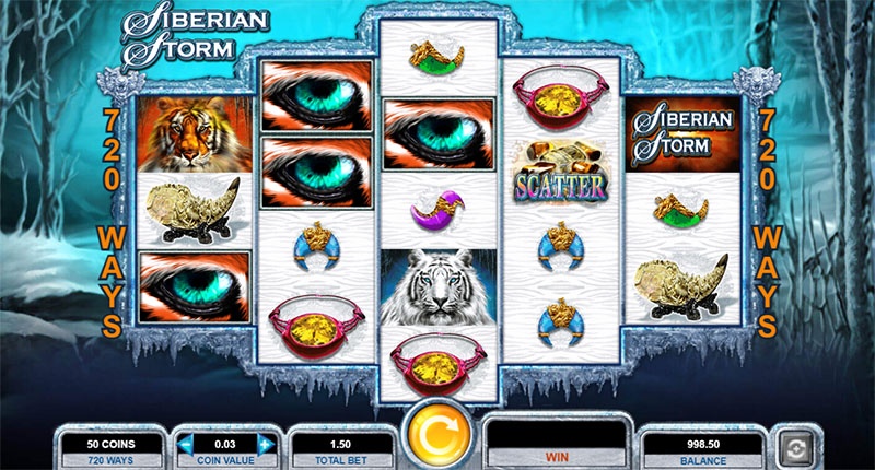 Siberian Storm - SLot game chủ đề Siberia lạnh giá và hấp dẫn