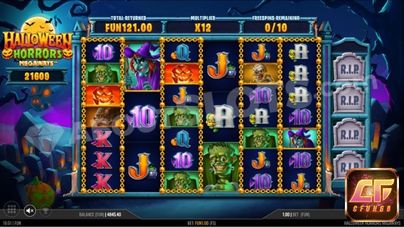 Game chủ đề Halloween hoạt hình với nhiều nhân vật đáng sợ