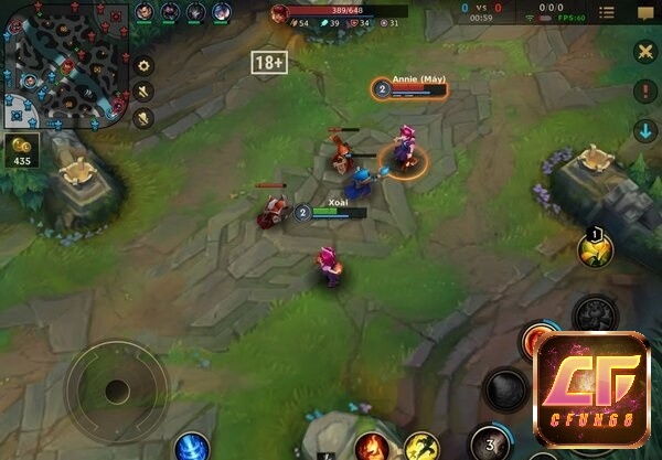 Đường giữa là đường ngắn nhất trong game Liên minh Tốc Chiến