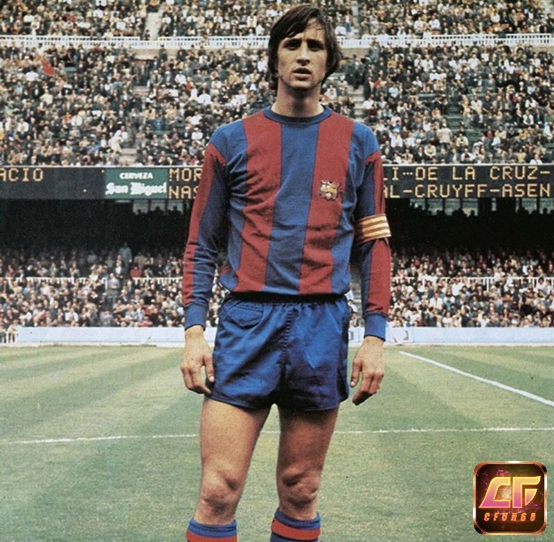 Johan Cruyff tại World Cup 1974 khi mà Hà Lan thất bại trước đội tuyển Đức