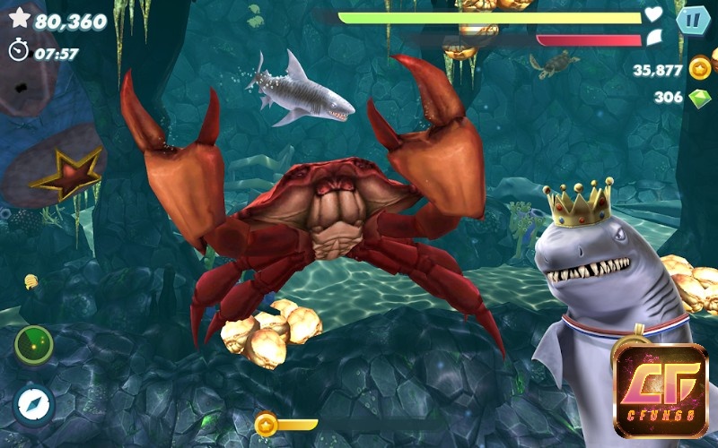 Bảng xếp hạng trong Hungry Shark Evolution là nơi so tài giữa các người chơi