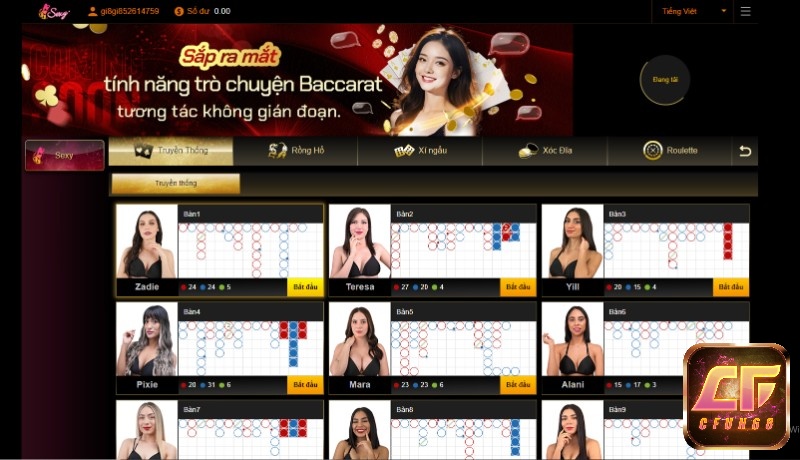 Sòng bài trực tuyến được các cô tiếp viên hỗ trợ và phục vụ tận tình