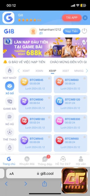 Sân cược Gi8 là một sân cược lô đề uy tín
