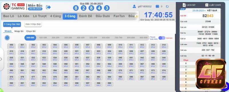 Đánh 3 càng tại Gi8